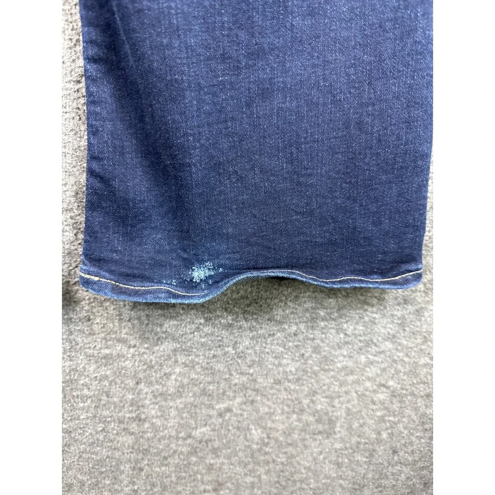 American Eagle Hi-Rise Artist Flare Jeans Dark Wash Double Button‎ Size 4 Short